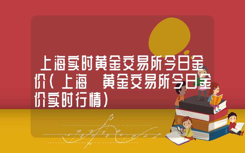 上海实时黄金交易所今日金价（上海 黄金交易所今日金价实时行情）