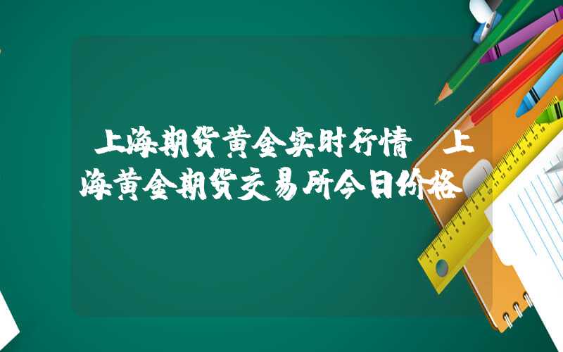 上海期货黄金实时行情（上海黄金期货交易所今日价格）