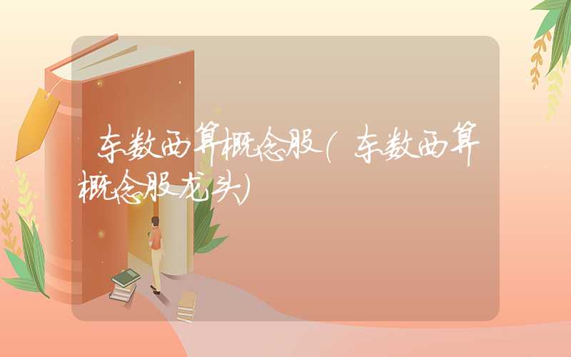 东数西算概念股（东数西算概念股龙头）