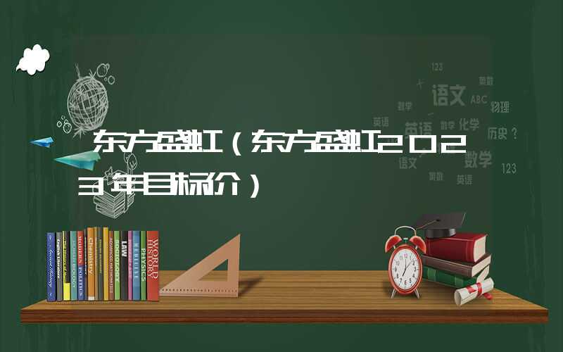 东方盛虹（东方盛虹2023年目标价）