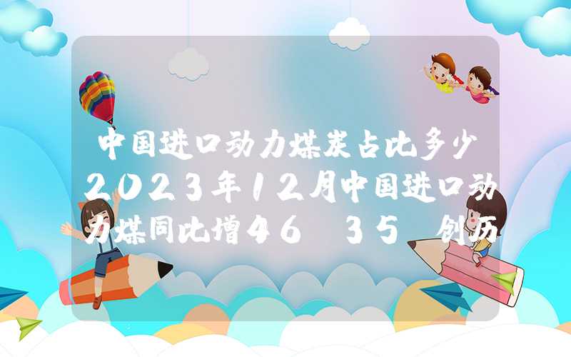 中国进口动力煤炭占比多少2023年12月中国进口动力煤同比增46.35%创历史新高