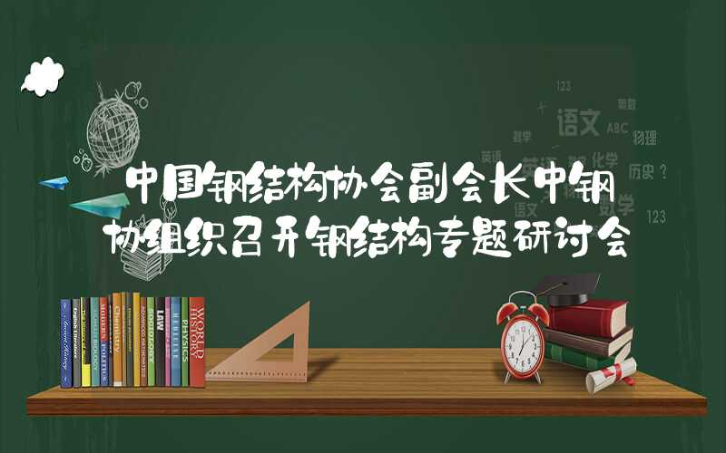 中国钢结构协会副会长中钢协组织召开钢结构专题研讨会