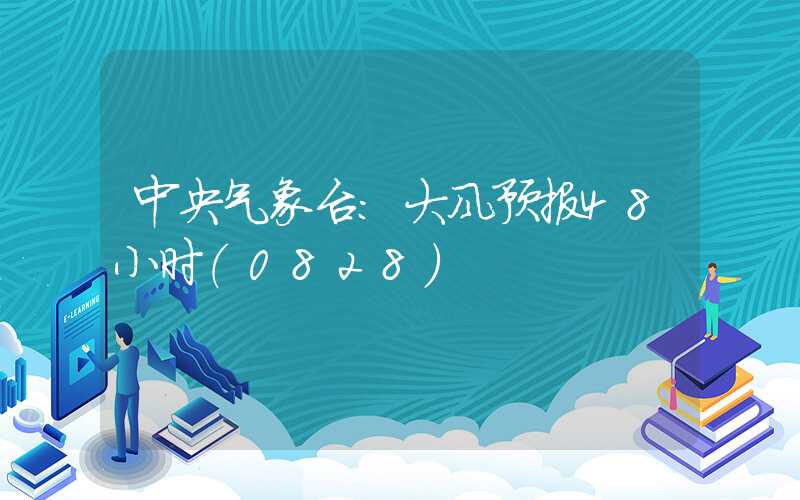 中央气象台：大风预报48小时（0828）