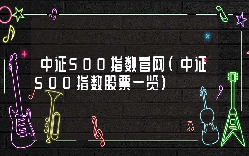 中证500指数官网（中证500指数股票一览）