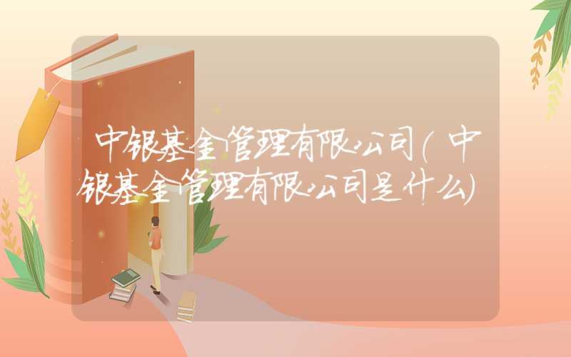 中银基金管理有限公司（中银基金管理有限公司是什么）