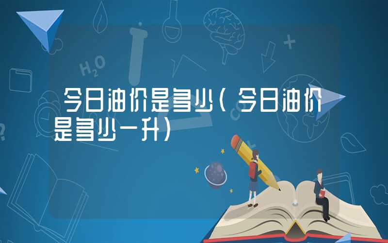 今日油价是多少（今日油价是多少一升）