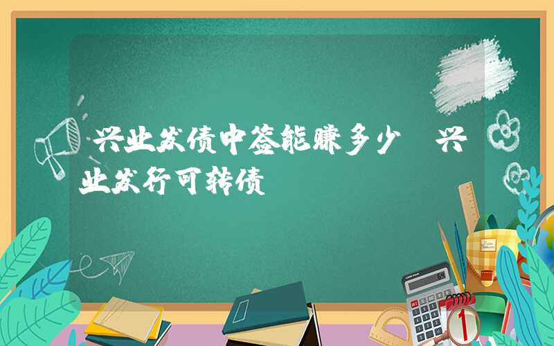 兴业发债中签能赚多少（兴业发行可转债）