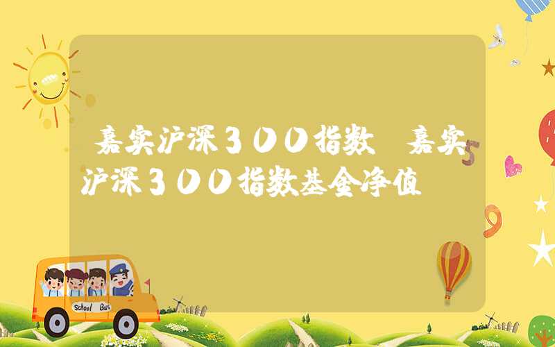 嘉实沪深300指数（嘉实沪深300指数基金净值）