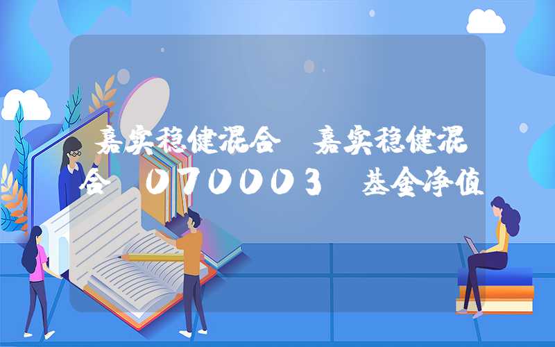 嘉实稳健混合（嘉实稳健混合 070003 基金净值）