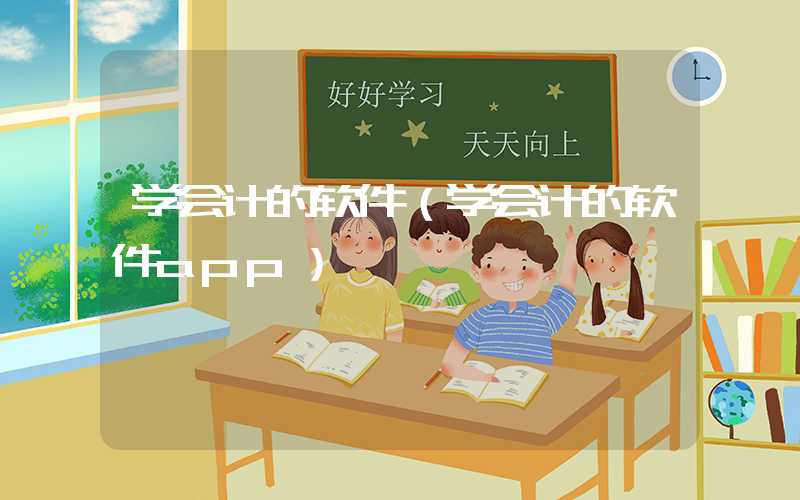 学会计的软件（学会计的软件app）