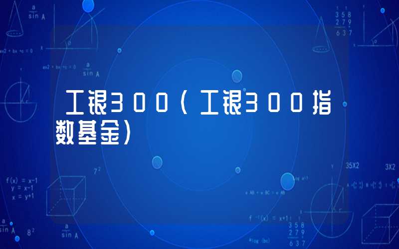 工银300（工银300指数基金）