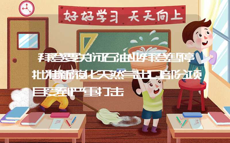 拜登要关闭石油业拜登暂停批准新液化天然气出口部分项目受到严重打击