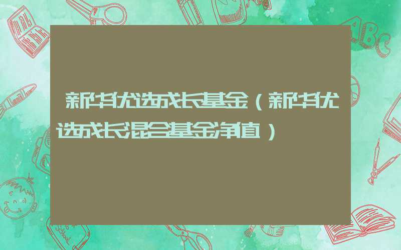 新华优选成长基金（新华优选成长混合基金净值）