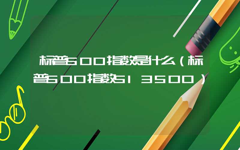 标普500指数是什么（标普500指数513500）