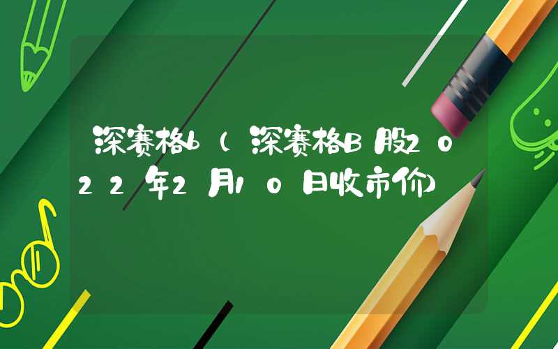 深赛格b（深赛格B股2022年2月10日收市价）