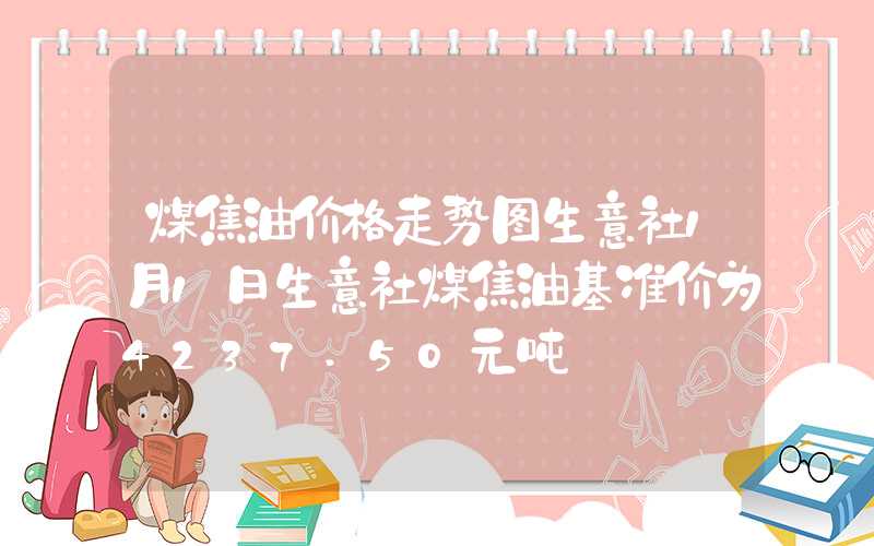 煤焦油价格走势图生意社1月1日生意社煤焦油基准价为4237.50元吨