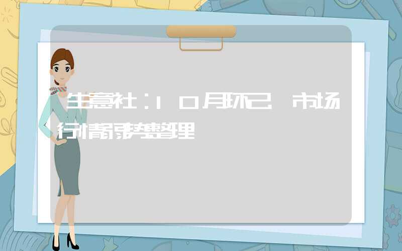 生意社：10月环己酮市场行情弱势整理