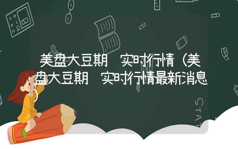 美盘大豆期货实时行情（美盘大豆期货实时行情最新消息）