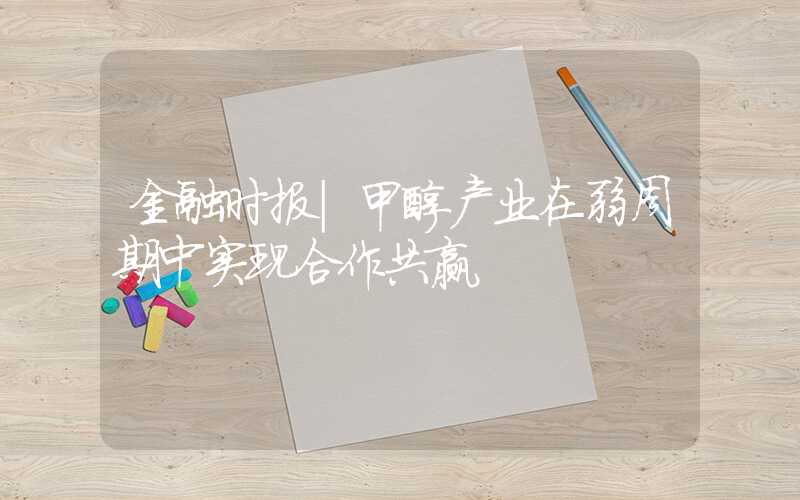 金融时报｜甲醇产业在弱周期中实现合作共赢