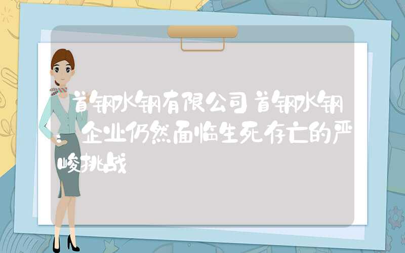 首钢水钢有限公司首钢水钢：企业仍然面临生死存亡的严峻挑战