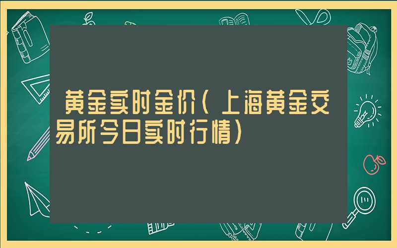 黄金实时金价（上海黄金交易所今日实时行情）