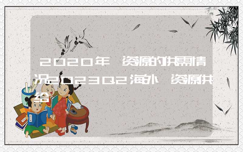 2020年锂资源的供需情况2023Q2海外锂资源供给