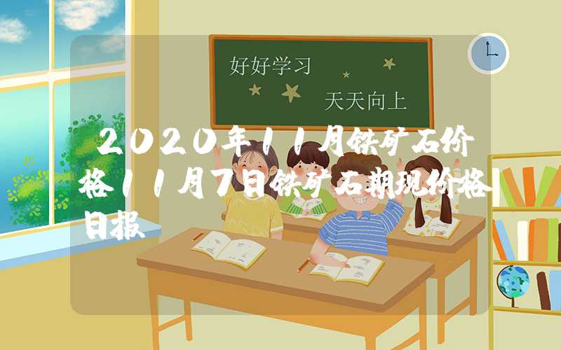 2020年11月铁矿石价格11月7日铁矿石期现价格日报