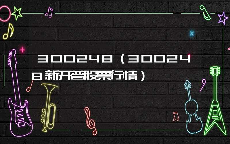 300248（300248新开普股票行情）